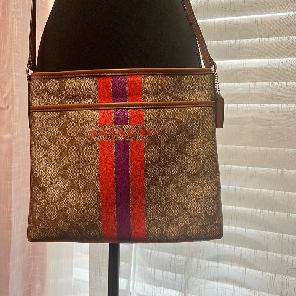 Coach tan crossbody